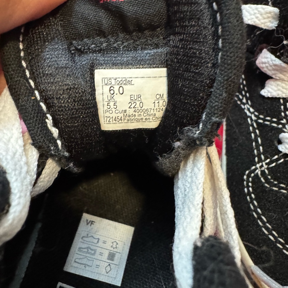 VANS TODDLER HALF CABS SIZE 6 - Picture 4 of 4